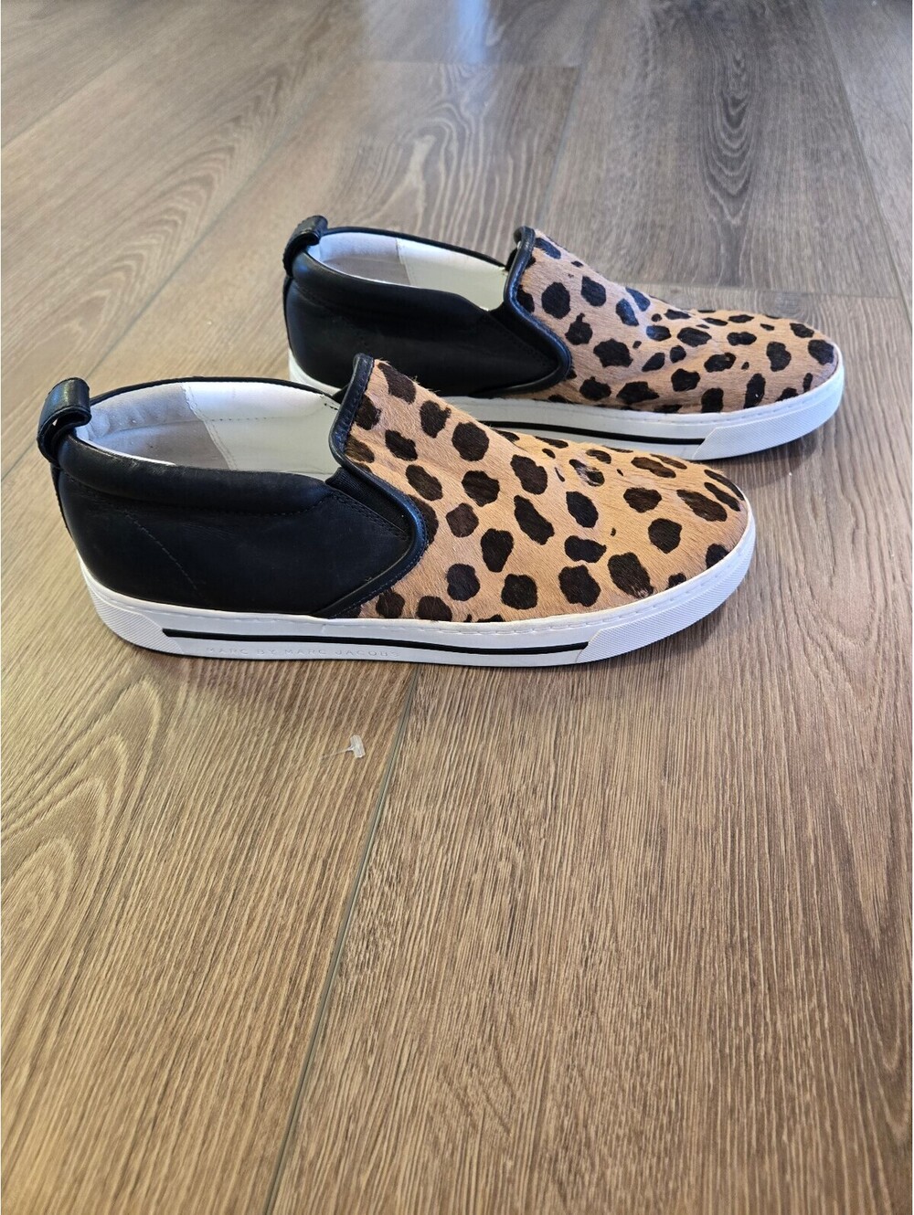 Animal print loafers